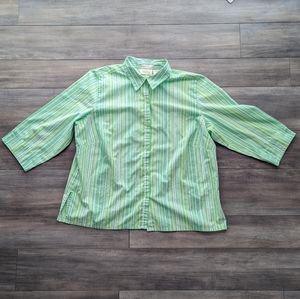 🪴 Womens 3/4 Sleeve Button Up